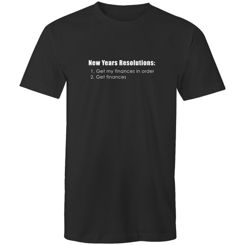 New Year Finances - Mens T-Shirt