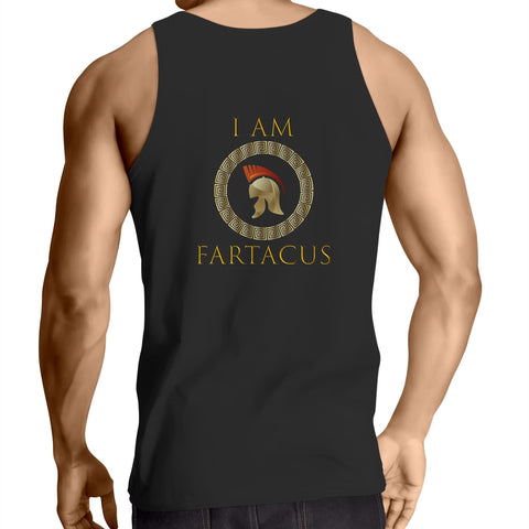 I Am Fartacus (PRINT ON BACK) - Mens Singlet Top