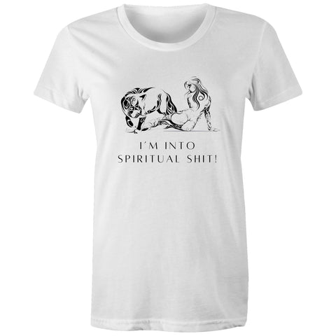 I'm into spiritual shit - Women's Maple Tee