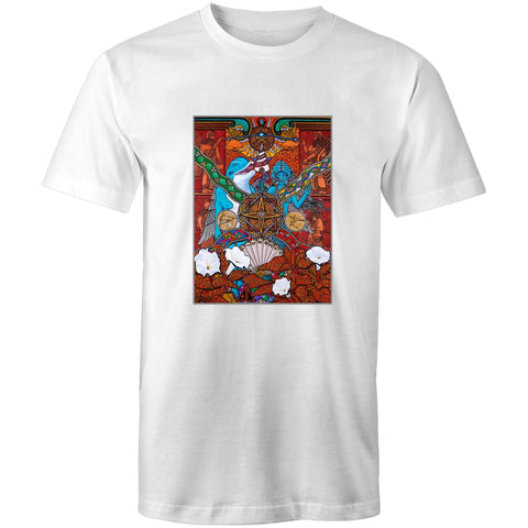 Dolphin Love On Planet Orange - Mens T-Shirt