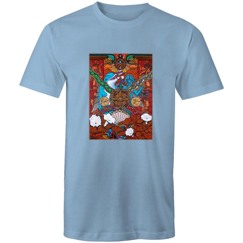 Dolphin Love On Planet Orange - Mens T-Shirt