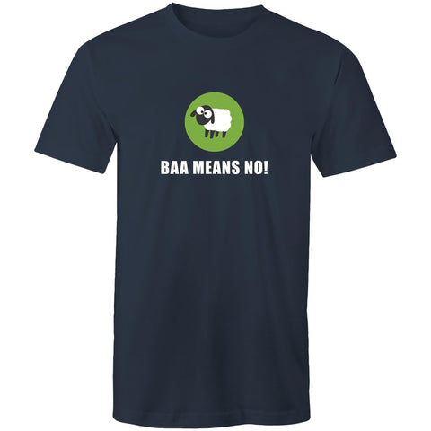 Baa Means No - Mens T-Shirt