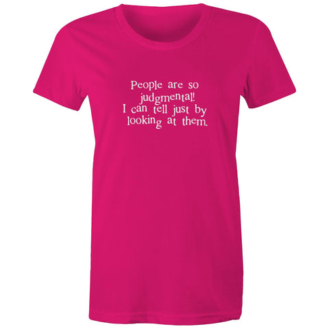 People Are So Judgmental - Women's Maple Tee
