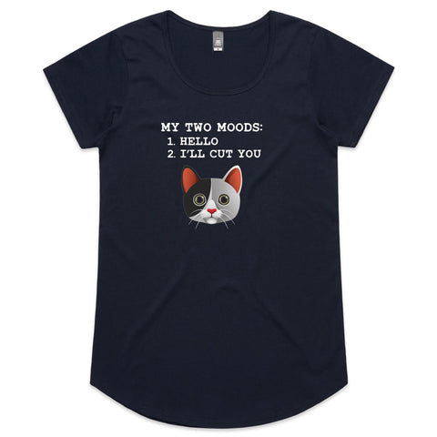 My Two Moods - Womens Scoop Neck T-Shirt