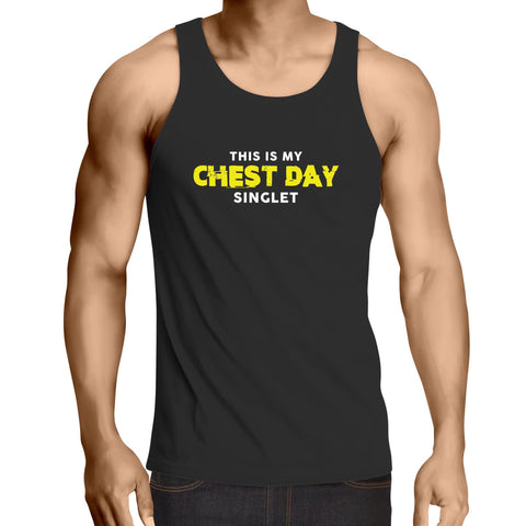 Chest Day - Mens Singlet Top
