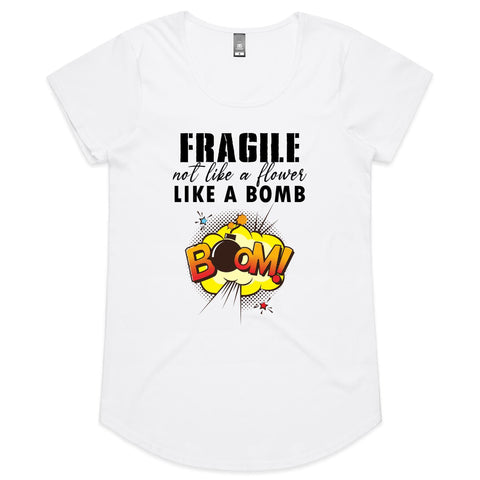 Fragile - Womens Scoop Neck T-Shirt